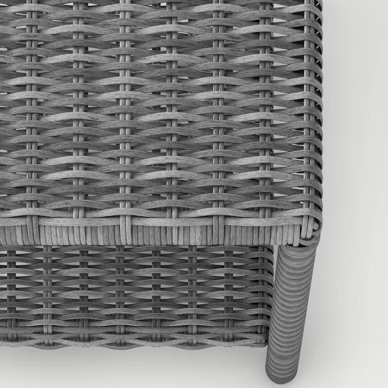 Monroe Wicker Patio Coffee Table - Gray - Threshold™ | Target