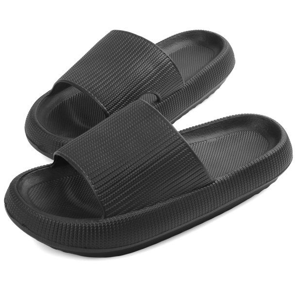 VONMAY Pillow Slides for Women Men Summer Slip On Slides Soft Thick Sole Non Slip Shower Sandals ... | Walmart (US)