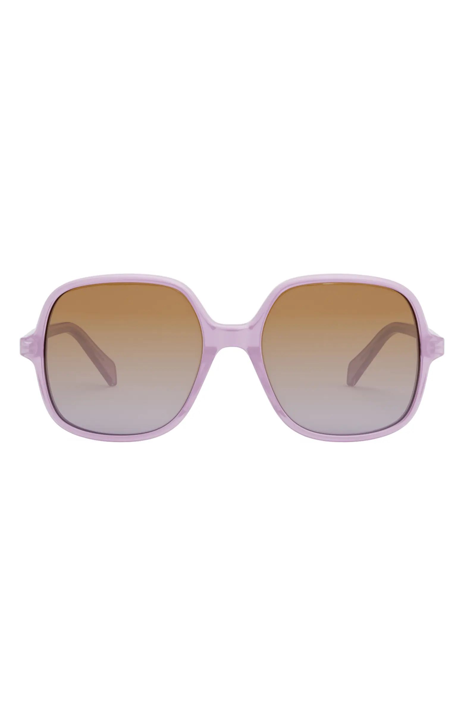 Bold 3 Dots 55mm Gradient Square Sunglasses | Nordstrom