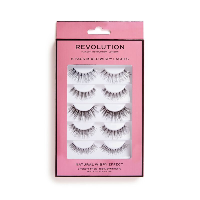 5 Pack Mixed Wispy Lashes | Revolution Beauty (UK)