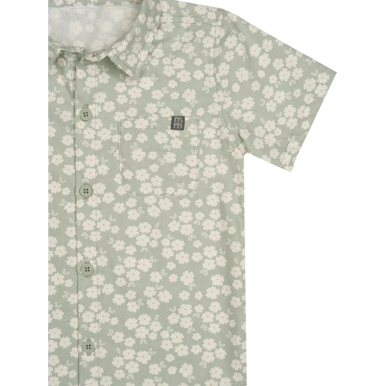 Modern Moments by Gerber Toddler Boy Woven Shirt and Short Set, Sizes 12M-5T | Walmart (US)