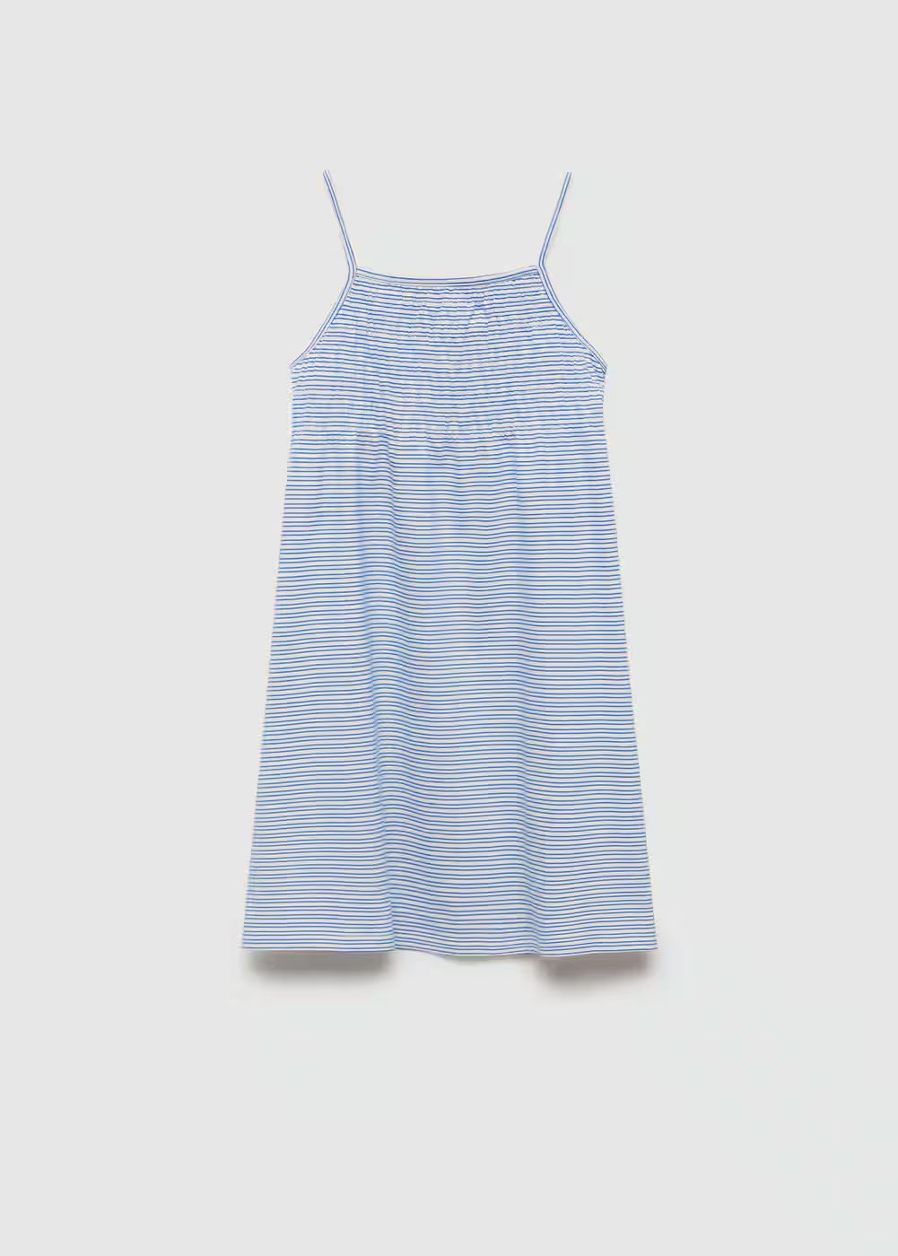 Striped cotton dress | MANGO (US)