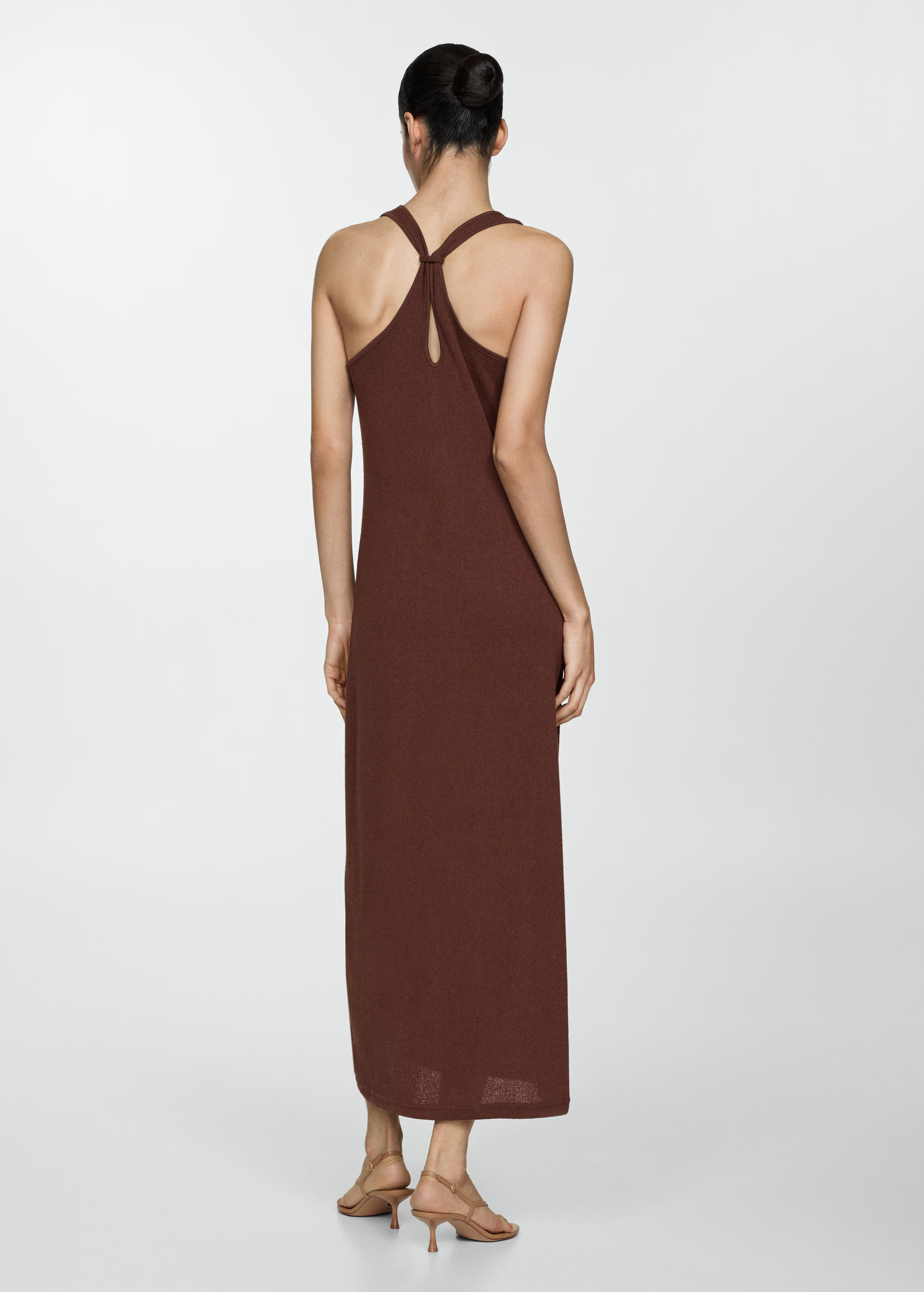 Cross-back knitted dress - Women | MANGO USA | Mango (US/MX/AU)