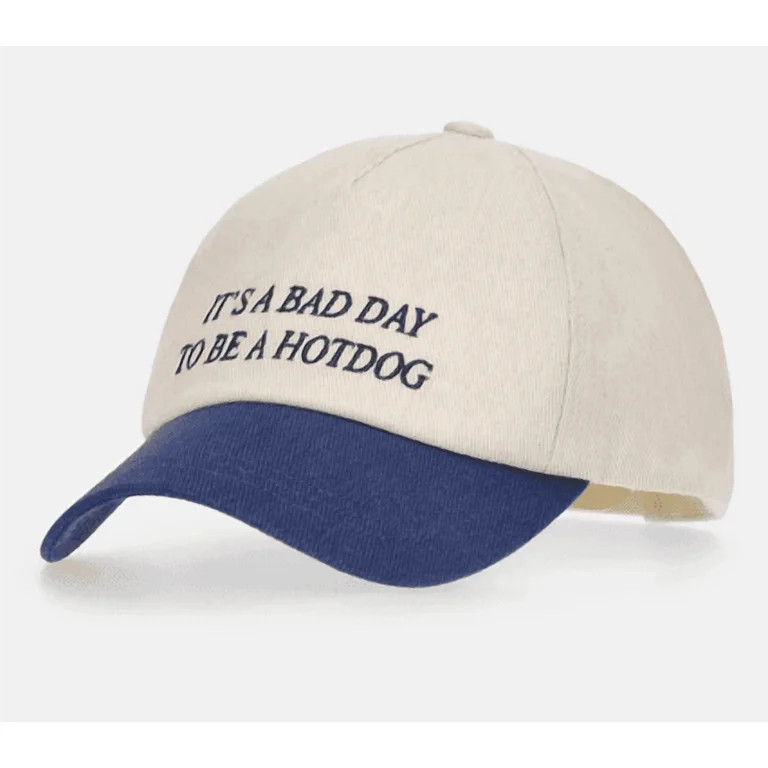 SUTWOEN It's A Bad Day to Be A Hotdog Hat, Funny Vintage Canvas Snapback Hat, Adjustable Hat Doub... | Walmart (US)