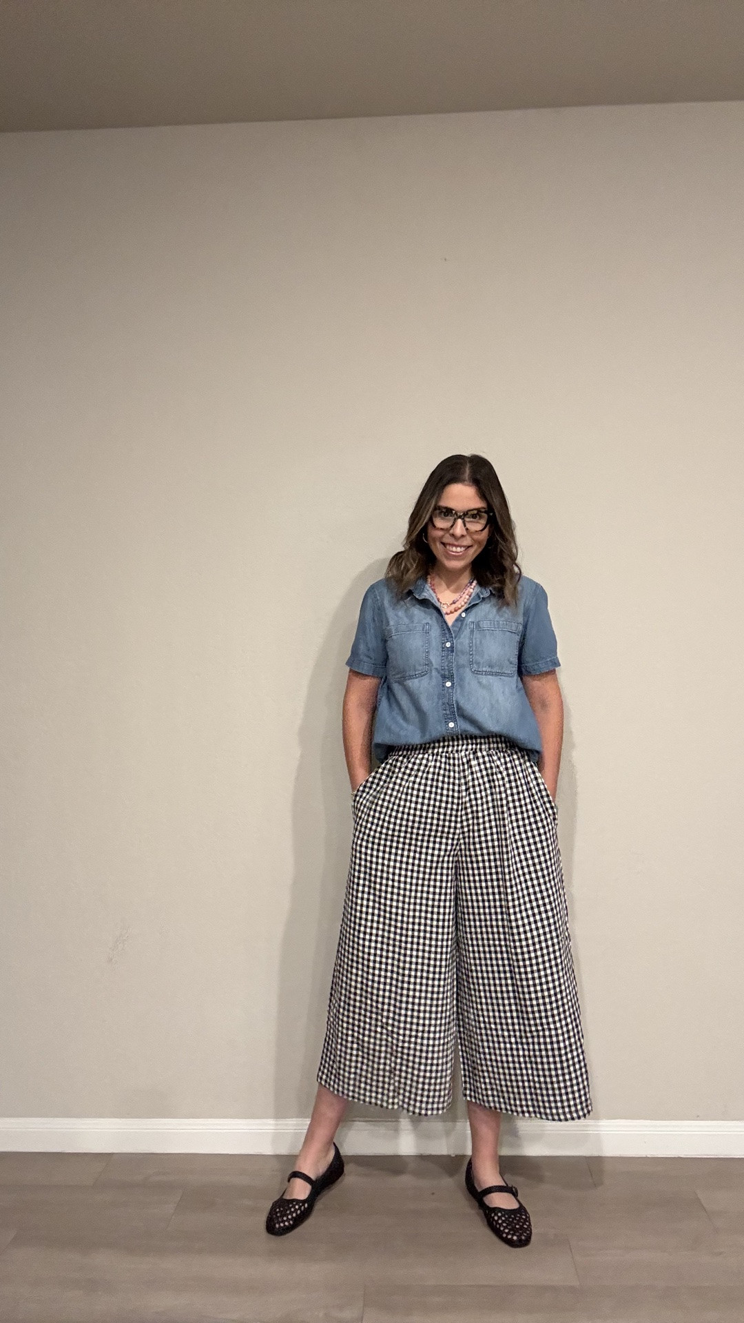 Black & white never looked so fun 🖤 gingham pants + denim shirt + beaded necks = the only equation that matters #liketkit #ltkstyle #ltkfashion #ltkunder50 #ltkunder100 #ltkfindsunder50

#LTKmomlife #LTKootd #LTKMothersDay
