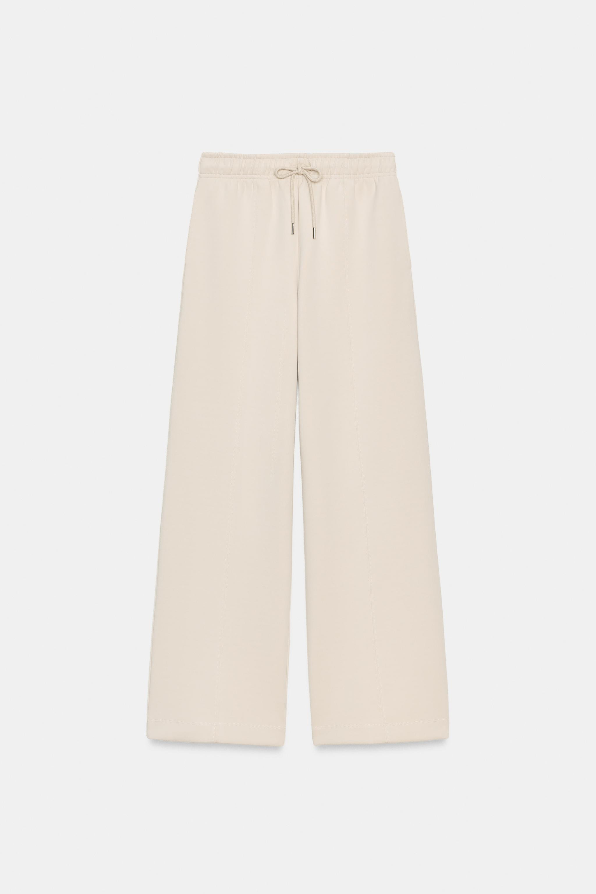 INTERLOCK STRAIGHT LEG PANTS | Zara US