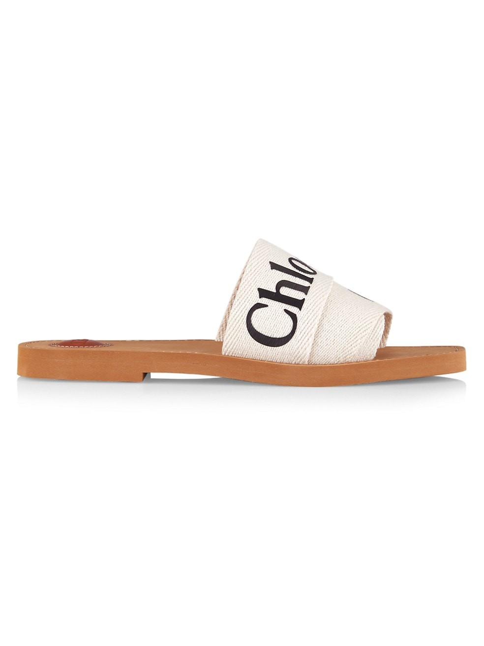 Chloé Woody Linen Slides | Saks Fifth Avenue
