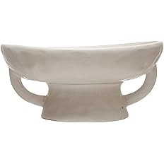 Creative Co-Op Stoneware Bowl w Reactive Glaze, White Décor | Amazon (US)