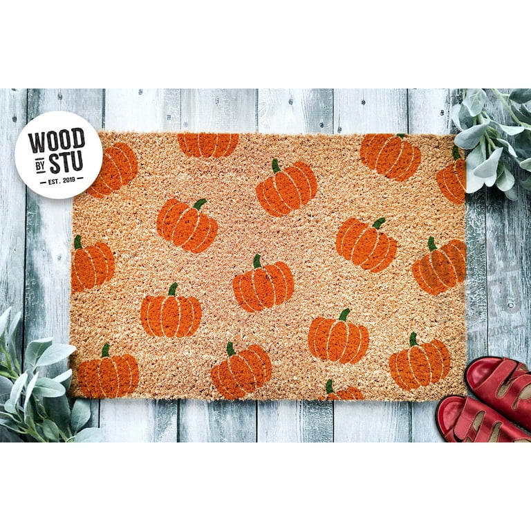 Pumpkin Pattern Door Mat | Fall Doormat | Welcome Mat | Cute Pumpkin Fall Door Mat | Fall Autumn ... | Walmart (US)