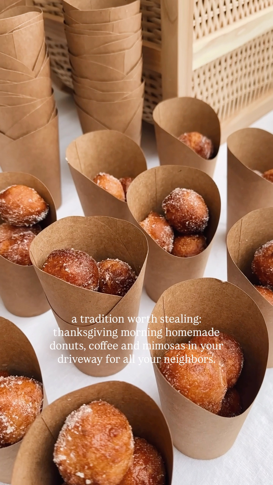 Thanksgiving tradition: homemade donuts in the driveway / home and entertaining thanksgiving day

#LTKFamily #LTKHoliday #LTKfoodie