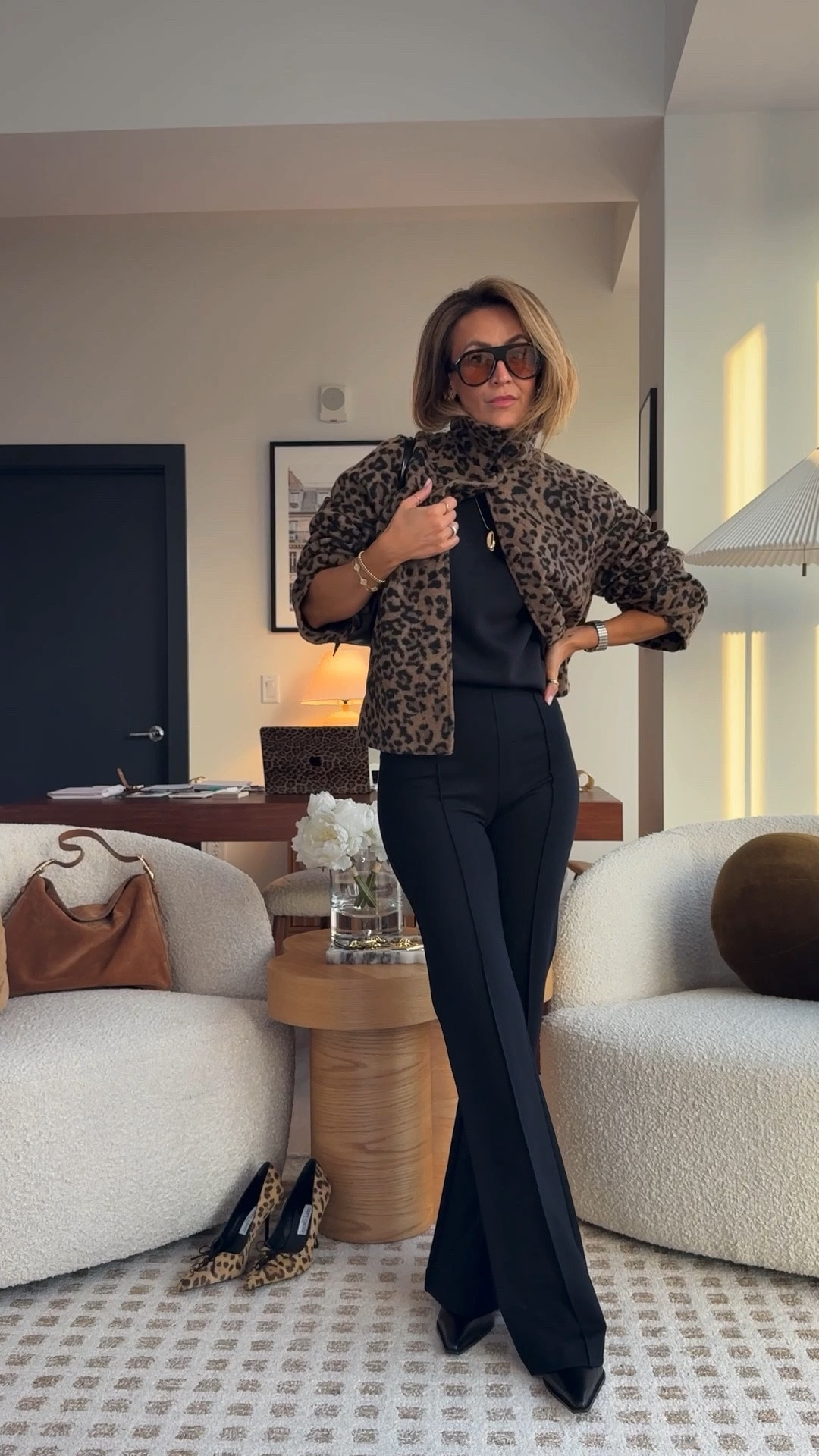 Day 5 of 7 fall outfits inspired by a destination - Aspen western flare! These pants will give you mile long legs, just sayin’
Code KARINAXSPANX FOR 15% off 1st time shoppers - excludes sale! 

Super smooth flare pants, scuba oversized tee, boxy Leo print high collar jacket, pointy western boots, fall chic outfit 


#LTKItBag #LTKWorkwear #LTKStyleTip