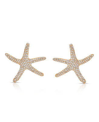 Pave Starfish Statement Earrings | Macy's