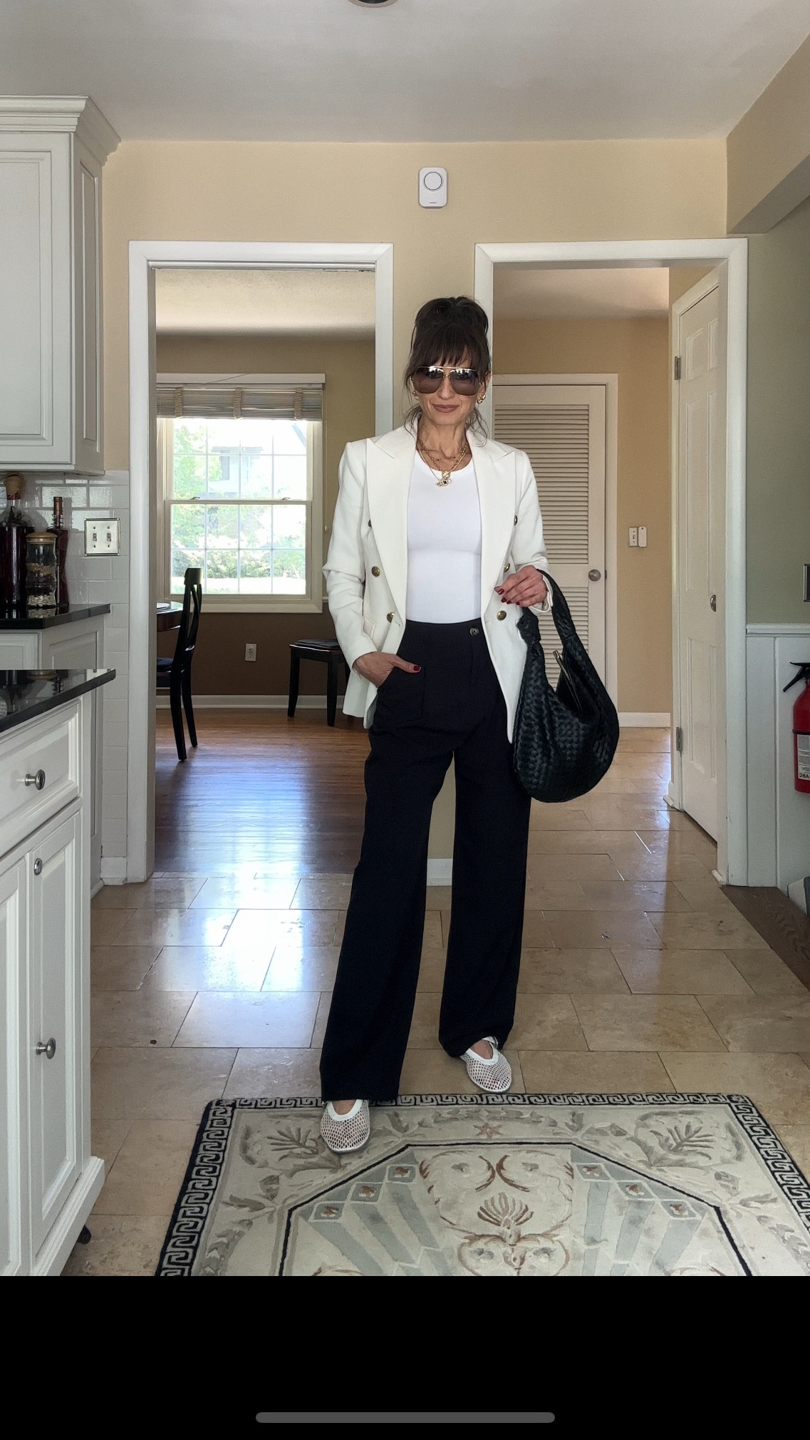 Shoes top and blazer fit true to size. Pants also fot true to size. I am wearing 2 sizes up for a loose fit

#LTKFindsUnder100 #LTKShoeCrush #LTKStyleTip