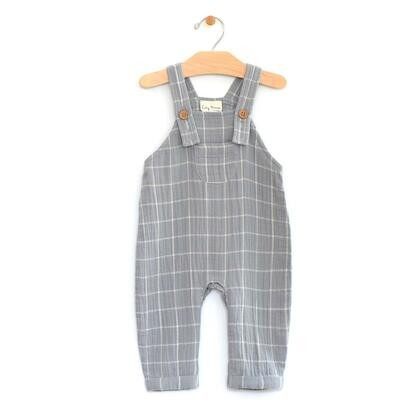 Woven Overall, Windowpane | SpearmintLOVE