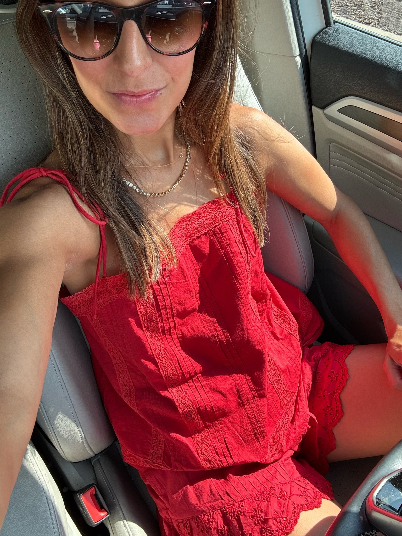 Fourth of July outfit 
Wore this yesterday and received many compliments and was even asked “is this your Fourth of July outfit?” Haha! 
This red set is darling and lightweight for hot summer days

Fourth of July outfit, Fourth of July look, summer set, red summer set

#LTKootd #LTKgrwm #LTKmomlife