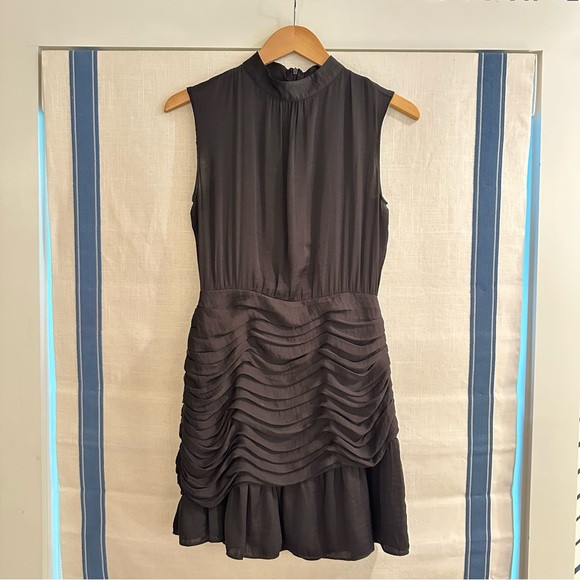 Naked Zebra Black Ruched Sheath Mini Dress | Poshmark