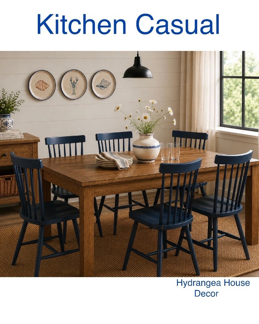 Coastal style doesn’t have to feel themed—it can be timeless, warm, and collected. 🌊 I paired rich wood tones with classic blue-and-white accents, relaxed florals, and subtle seaside details for a dining space that feels effortless and inviting. Shop the look through my LTK to recreate this cozy coastal vibe in your own home.

LTKHome #CoastalStyle #CoastalDecor #BlueAndWhiteDecor