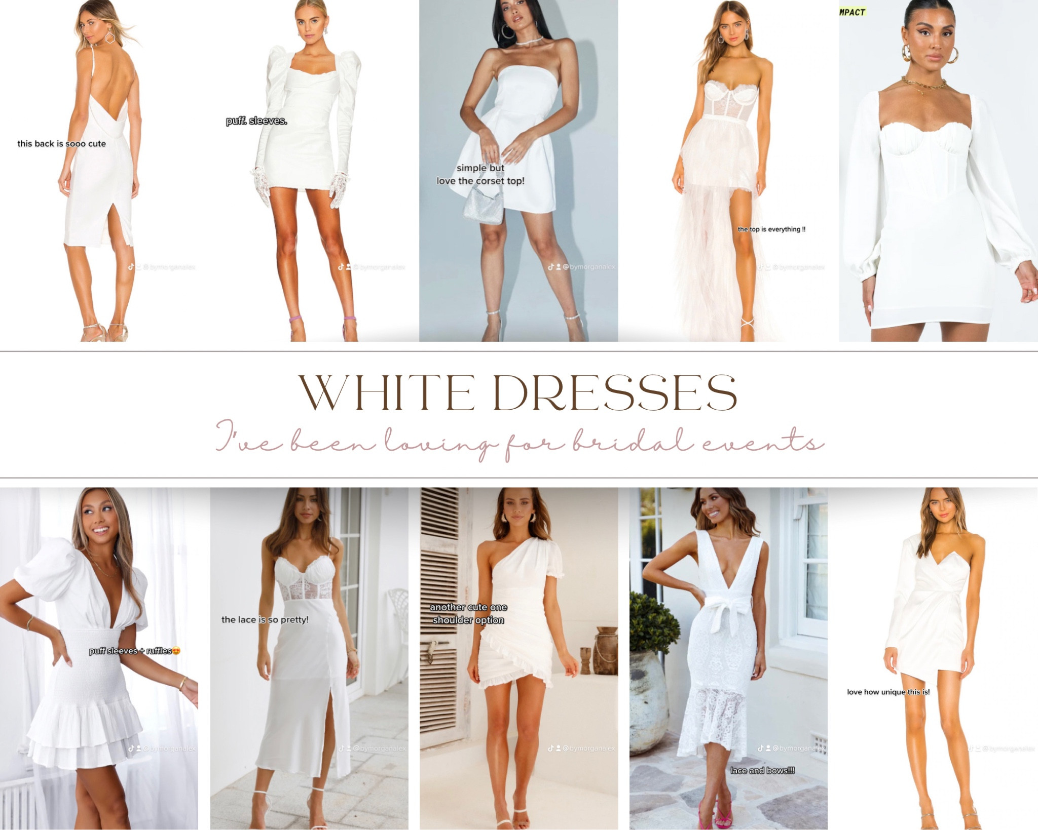 white dresses I’ve been eying for bridal events 🥰 

#LTKSeasonal #LTKwedding #LTKFind