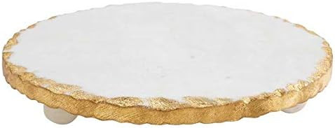 Mud Pie Marble Trivet, 1 1/4" x 8 1/2" dia, Gold | Amazon (US)