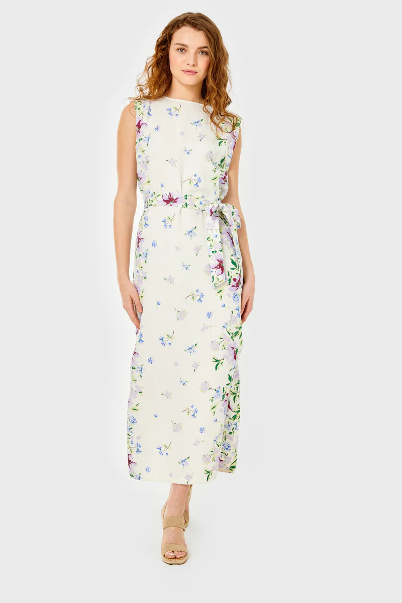 Sabine Dress-Linen-Fleurs de Provence | Cartolina