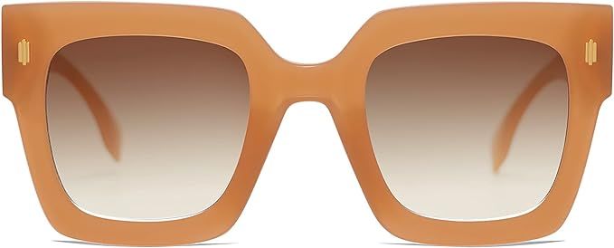 SOJOS Vintage Oversized Square Sunglasses for Women,Retro Womens Luxury Big Sun Glasses UV400 Pro... | Amazon (US)