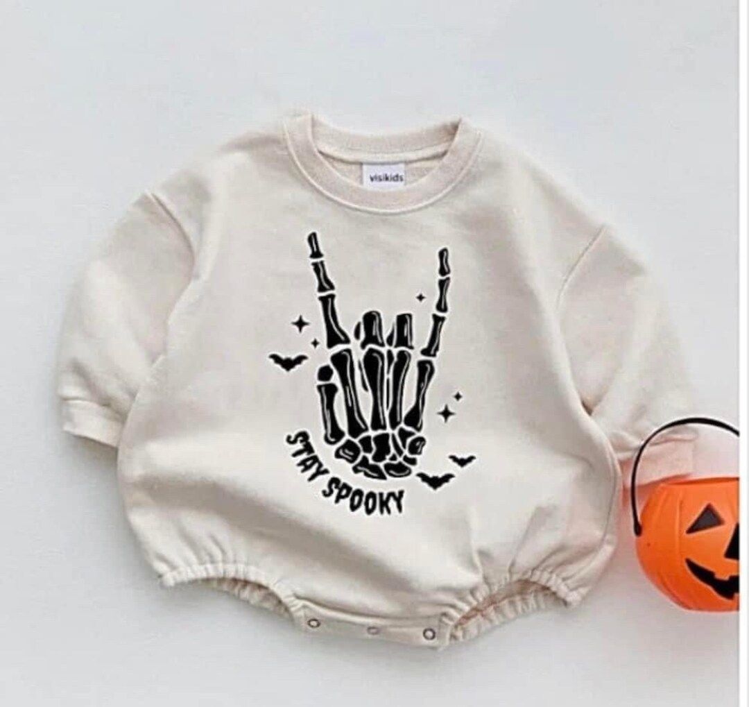 Halloween Spooky Bubble  Sweater Romper | Etsy (US)