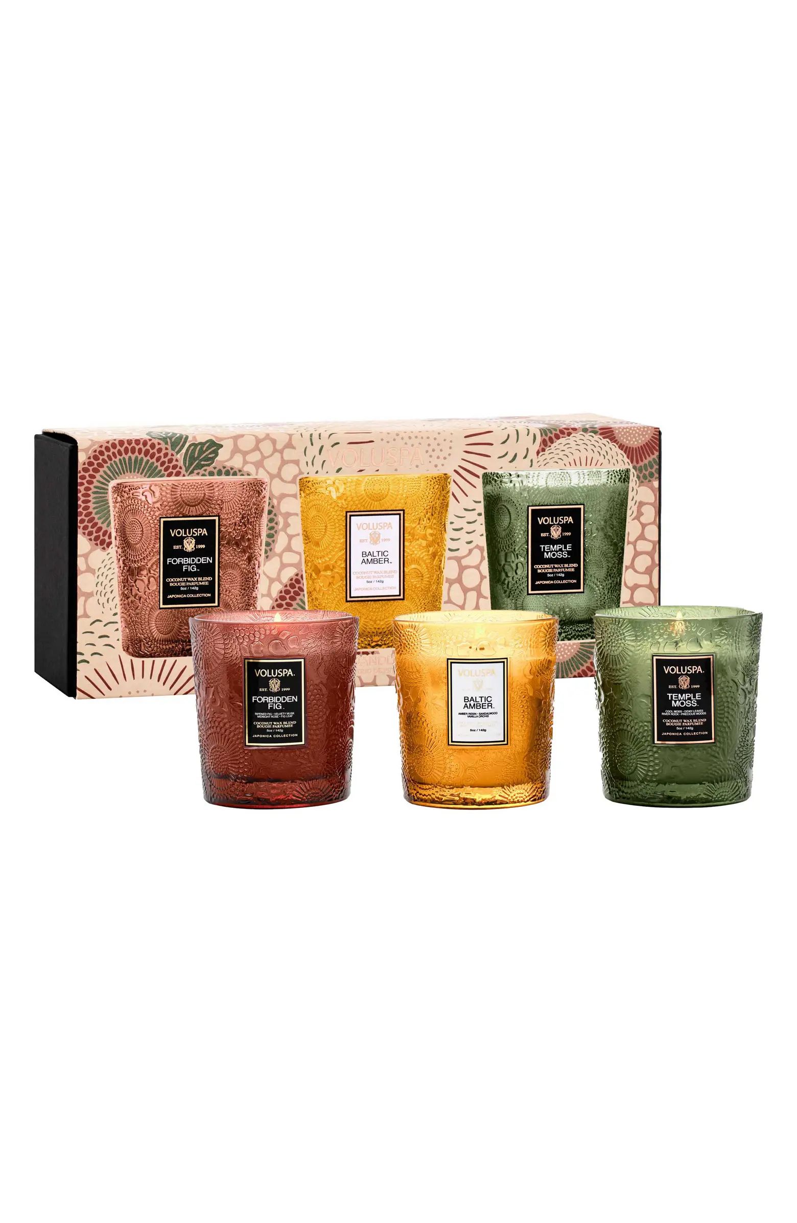 Fragrant Foliage Demi Candle Trio | Nordstrom