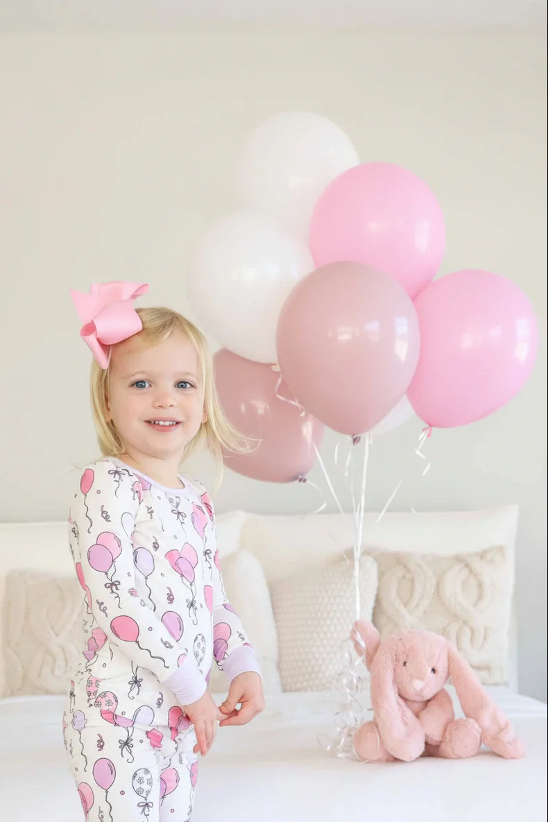 Party Time Two Piece Pajama Set | Pink | Caden Lane