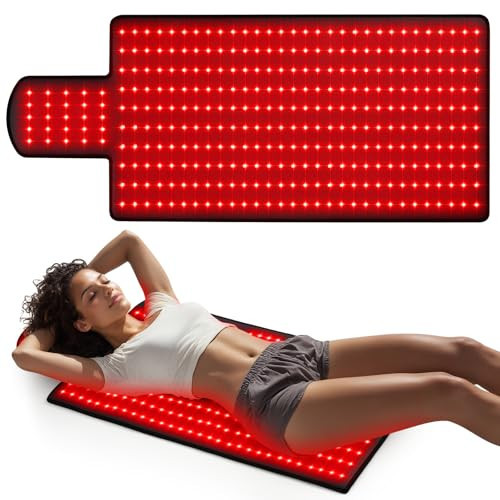 LITDUCK Body Red Light Therapy Mat, Eligible Red Light Therapy Blanket, 325pcs 2in1 LEDs(660nm& 850nm), Premium Leather, Adjustable Timer & Intensity 36.3"*15.8" | Amazon (US)