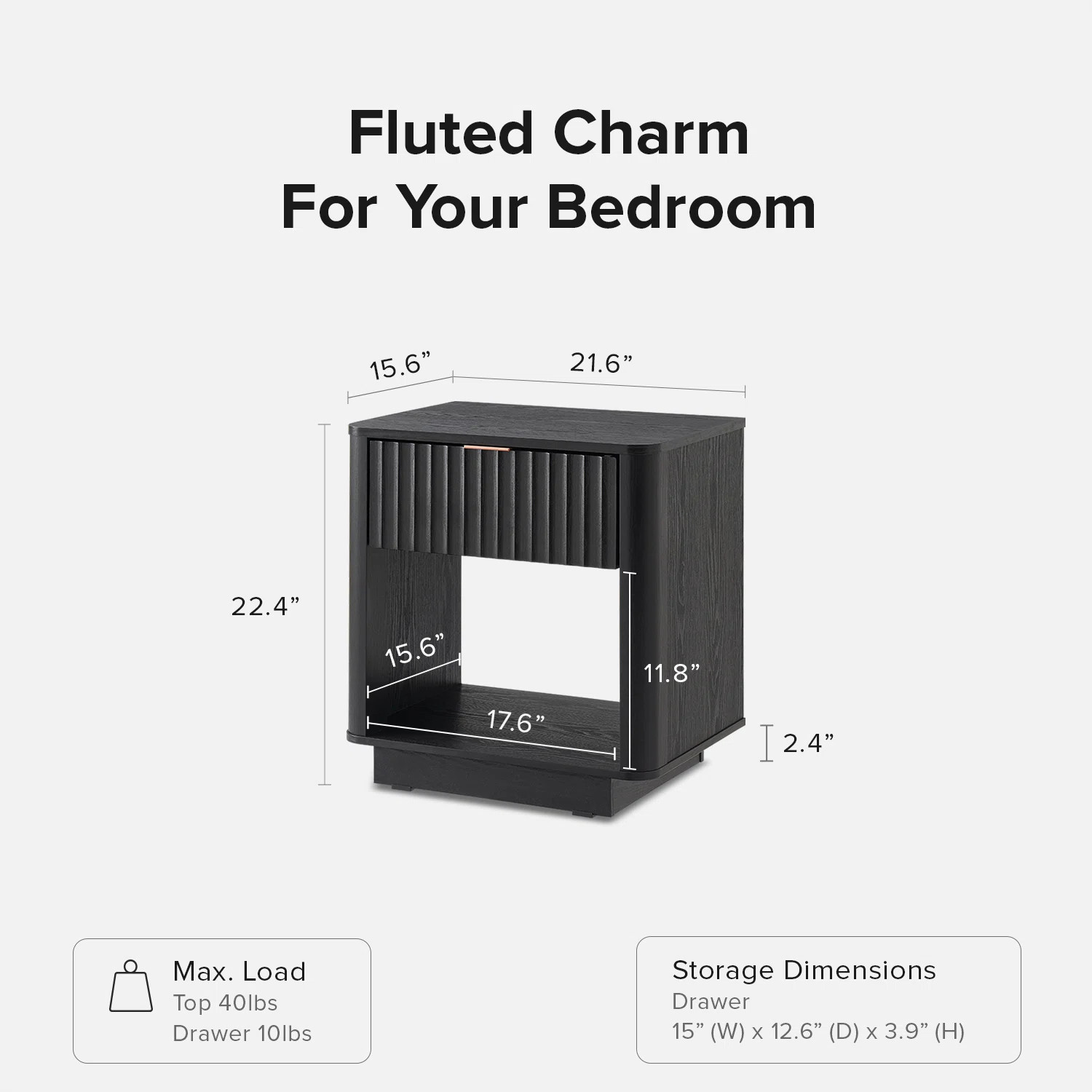 Dorcus 21.6'' W Nightstand | Wayfair North America