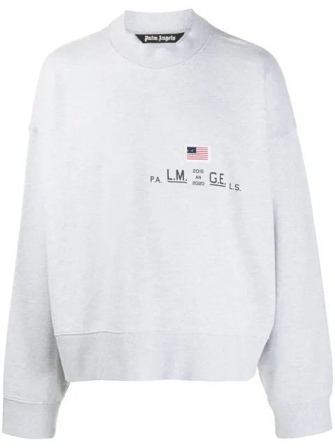 Sweatshirt mit aufgestickter US-Flagge | Farfetch (DE)