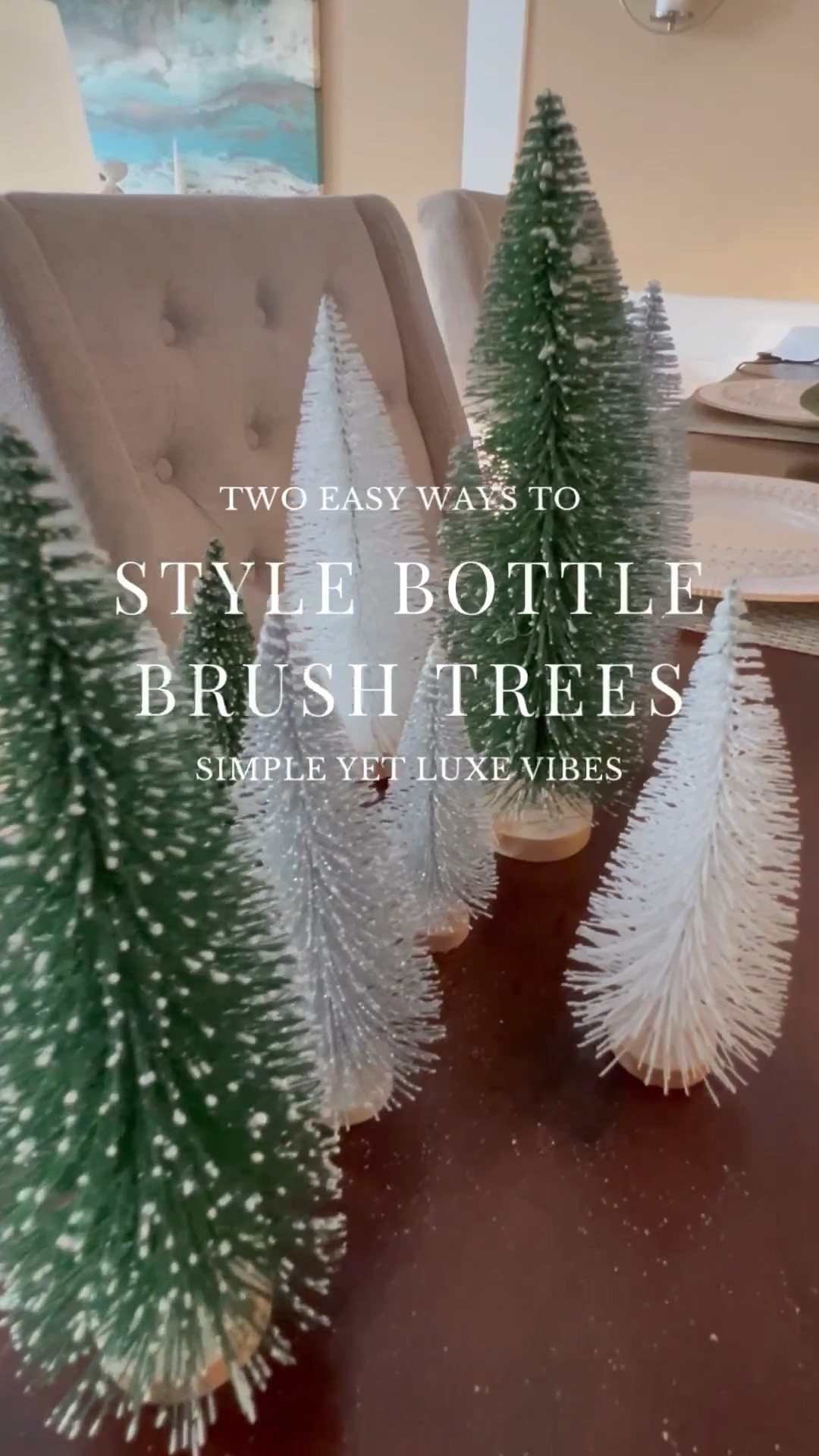 Style $1 bottle brush trees 2 ways! 😍

#LTKHome #LTKStyleTip #LTKSeasonal