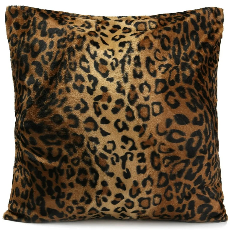 Animal Multi-Pattern Faux Fur Decorative Throw Pillow Case Cushion Cover 18x18 inch Square Zipper... | Walmart (US)