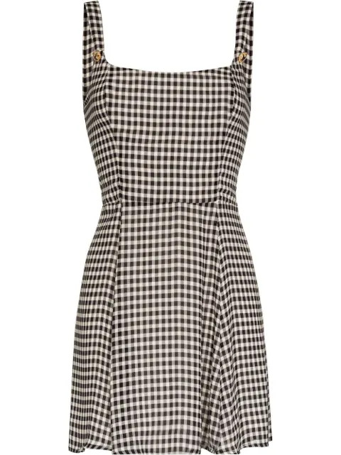 Reformation Tai Gingham Mini Dress - Farfetch | Farfetch (CN)