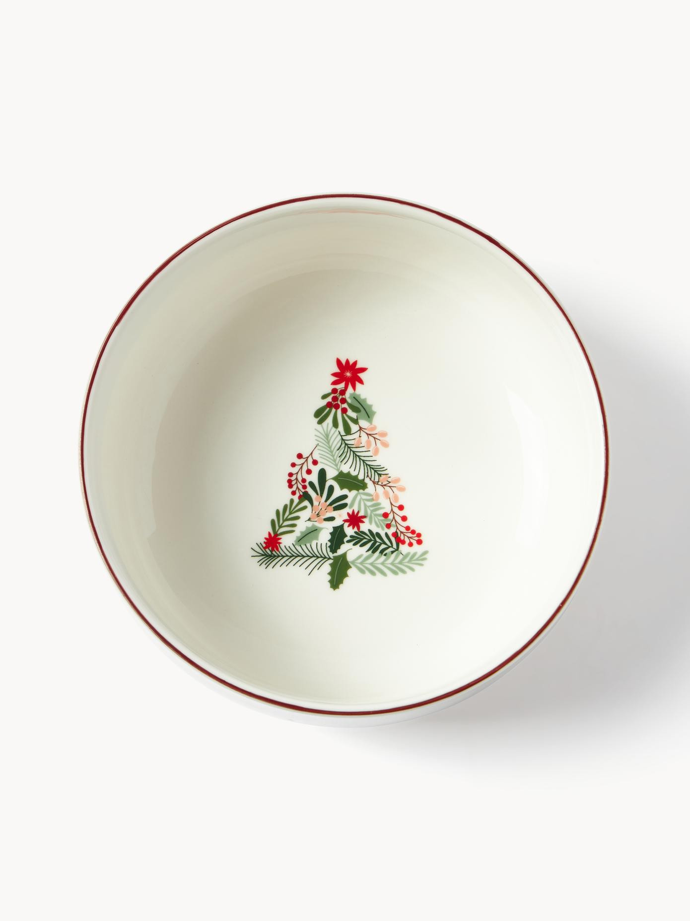 Weihnachtliche Schälchen Eve aus Porzellan, 4 Stück | Westwing EU