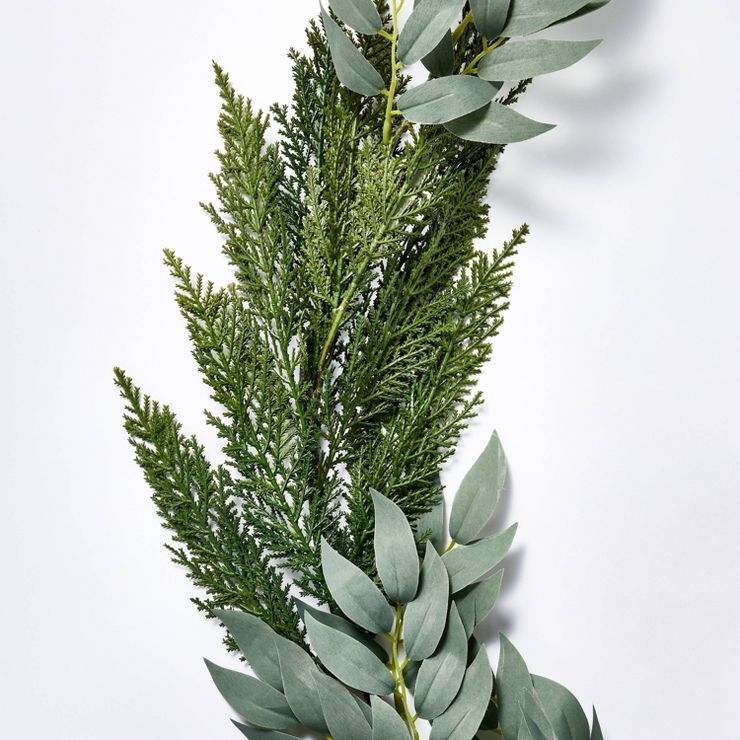 Extra Large Cedar and Eucalyptus Garland - Threshold™ designed with Studio McGee | Target