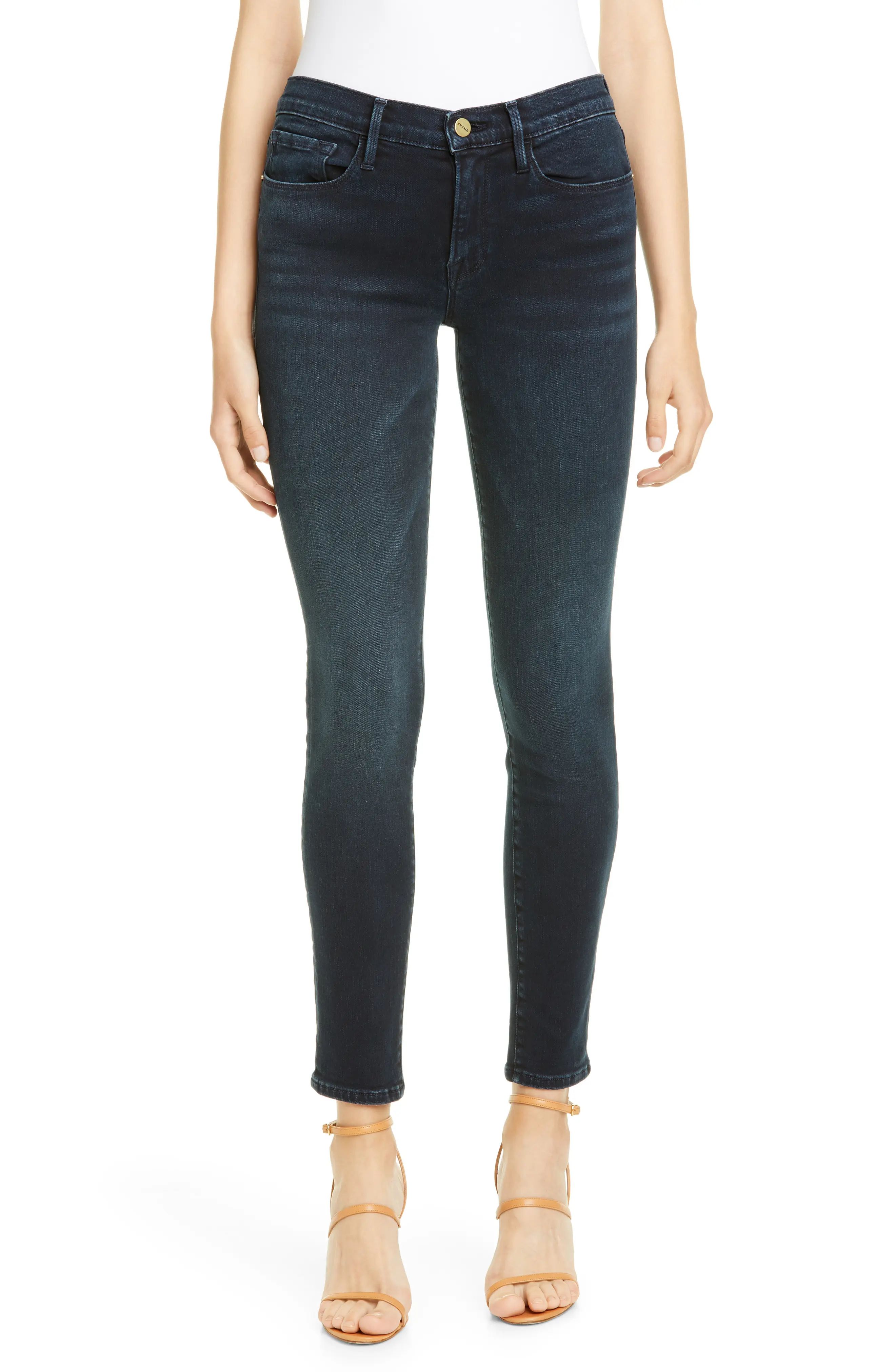 FRAME Le Skinny de Jeanne Jeans in Porter at Nordstrom, Size 24 | Nordstrom
