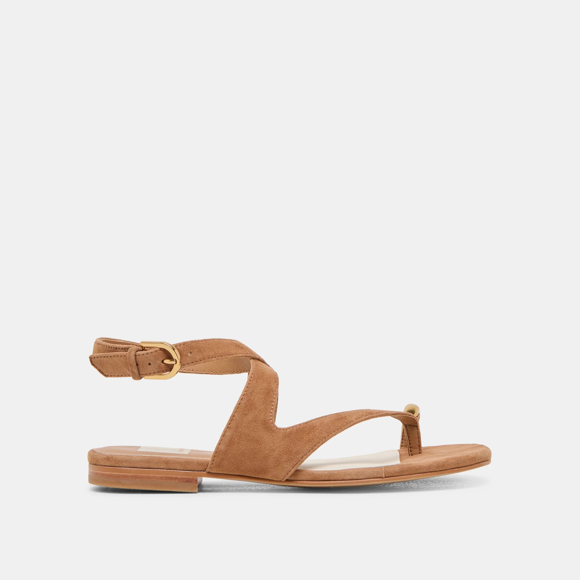 EARLA SANDALS BROWN SUEDE | DolceVita.com