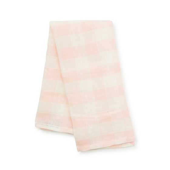 Pink Check Linen Dish Towel | MacKenzie-Childs