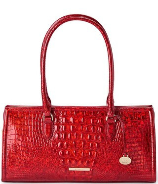 Melbourne Collection Red Opal Sophia Satchel Bag | Dillard's