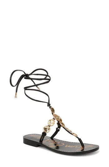 Sam Edelman Deirdre Ankle Wrap Sandal in Black at Nordstrom Rack, Size 6.5 | Nordstrom Rack