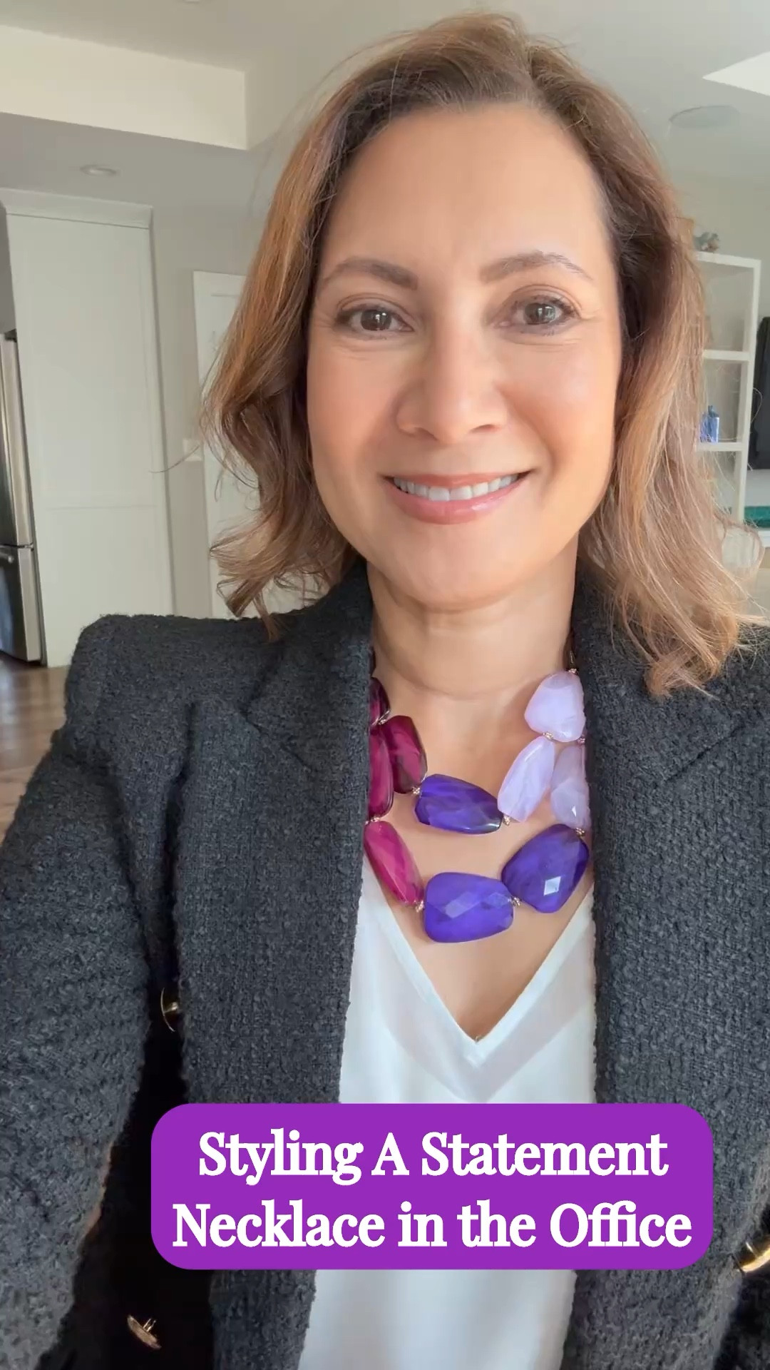 If you’re heading into the office in a classic white top and a black blazer, show your confidence and style with a bold and colorful statement necklace from Olivia Wells.  This makes a beautiful and affordable Mother’s Day gift. ￼

#LTKMothersDay #LTKWorkwear #LTKOver40