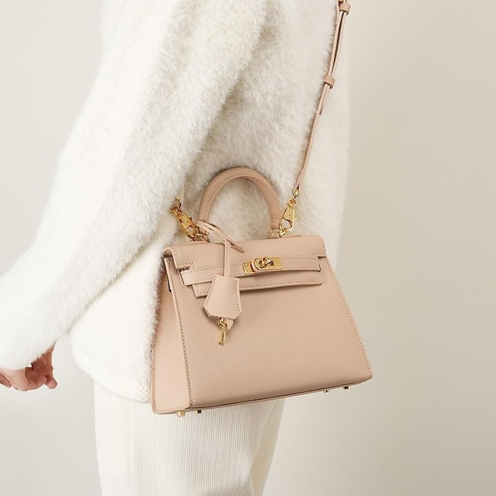 Genuine leather mini crossbody bag cowhide handbag for women | Amazon (US)