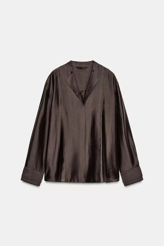 ZW COLLECTION FLOWY SHIRT | Zara US