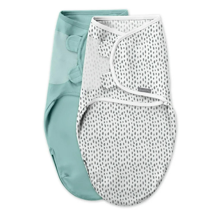 SwaddleMe by Ingenuity Easy Change Swaddle, Size Small/Medium, 0-3 Months, 2-Pack - Snow Leopard ... | Walmart (US)