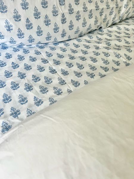 My favorite block print sheets are back in stock AND on sale today!

These are 100% percale cotton so they are crisp and cool. They soften as you wash them! 

#LTKSaleAlert #LTKHome #LTKSummerSales