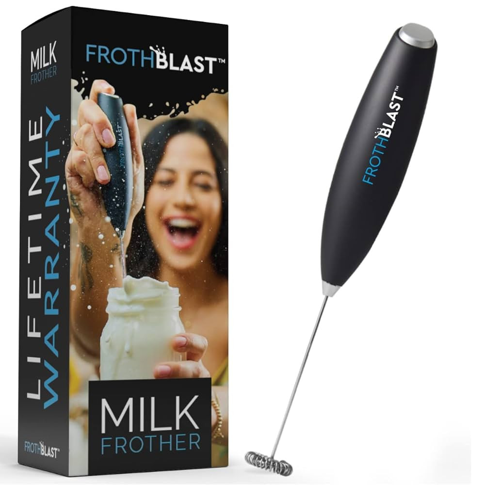 Milk Frother Handheld for Coffee (Foam Maker) Whisk Drink Mixer for Lattes, Cappuccino, Frappe, M... | Amazon (US)