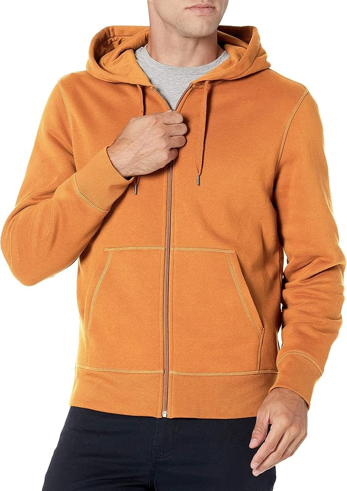 Amazon Essentials Men's Full-Zip Fleece Hoodie Sweatshirt (Available in Big & Tall) | Amazon (US)