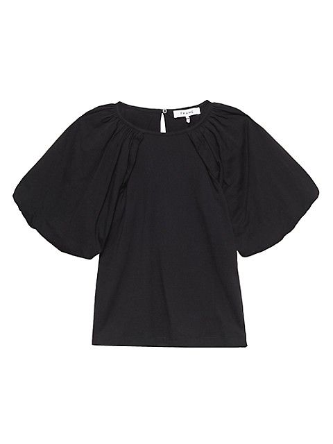 Jersey Puff-Sleeve T-Shirt | Saks Fifth Avenue
