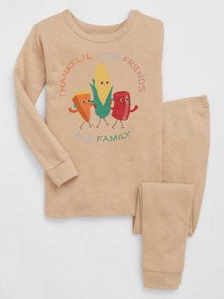 babyGap 100% Organic Cotton Thanksgiving PJ Set | Gap Factory